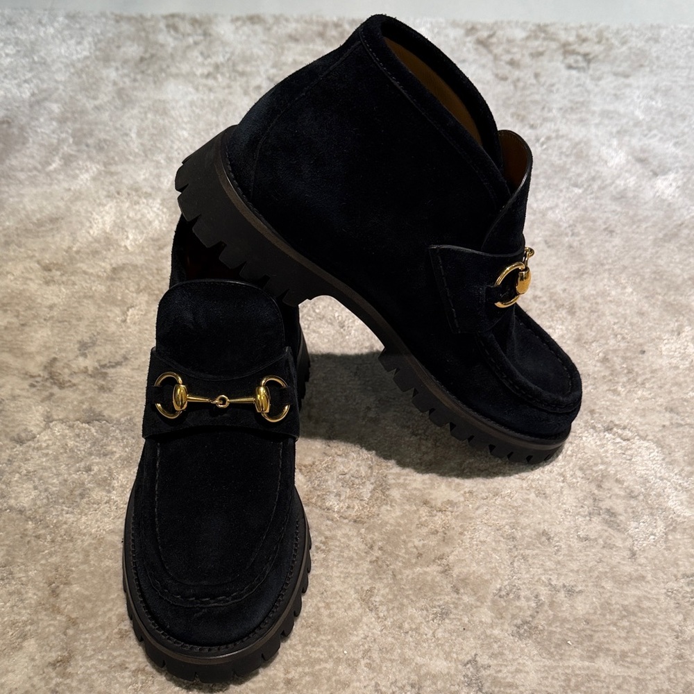 Women’s Black Suede Gucci Shoes
